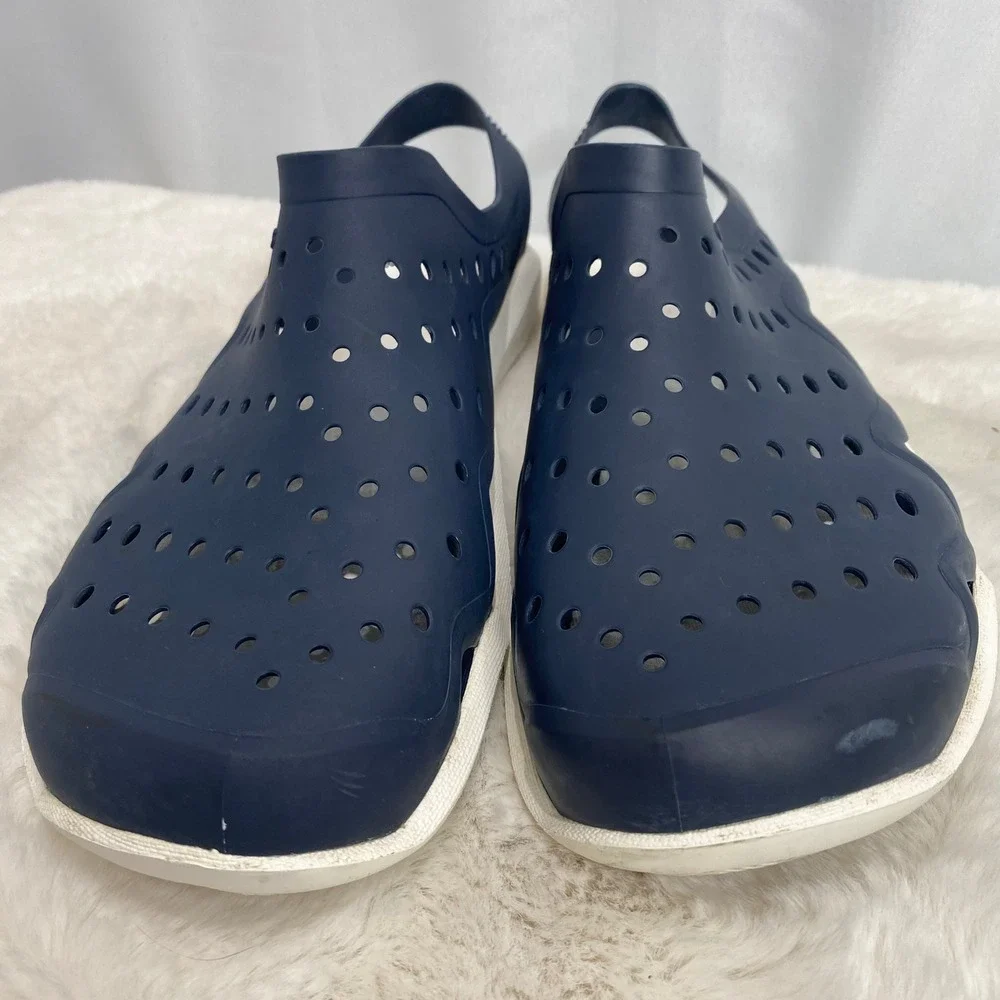 Crocs‎ Mens Swiftwater Wave Navy Blue White Water Shoes Clogs Size 12 203963-462